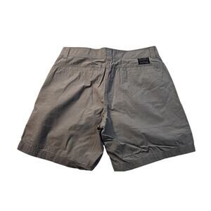 Vintage Columbia 36 x 8 inseam grey chino side pocket outdoor hiking shorts EUC